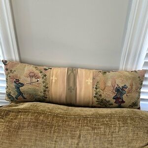 Golf Tapestry Decorative Reversible Lumbar Pillow With Pocket